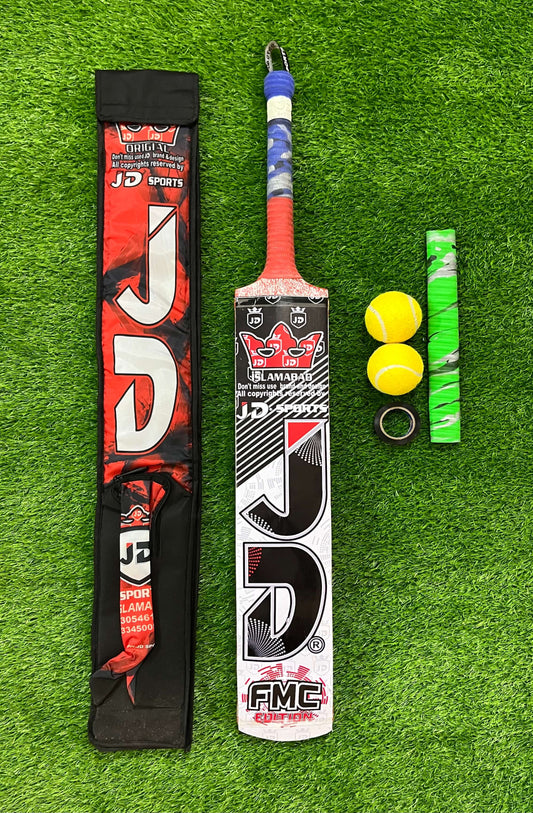 JD Coconut Cricket Bat-Premium Tape Ball Bat Deal  Comfortable Grip A+++Grade Coconut Wood