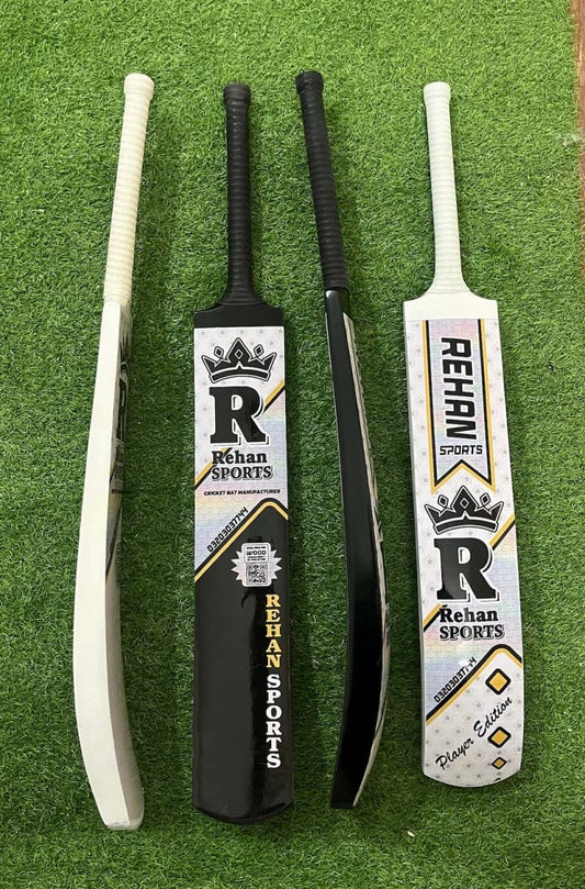 Tape ball bat palyer edition best bat in pakistan with cane handle Rehan sports edition
