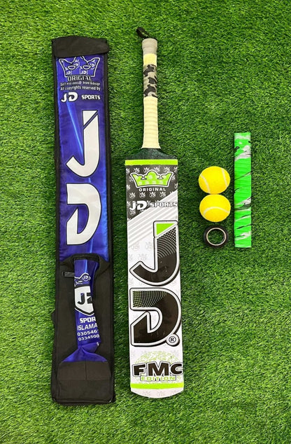 JD Coconut Cricket Bat Premium Tape Ball Bat Deal  Comfortable Grip A Grade Coconut Wood