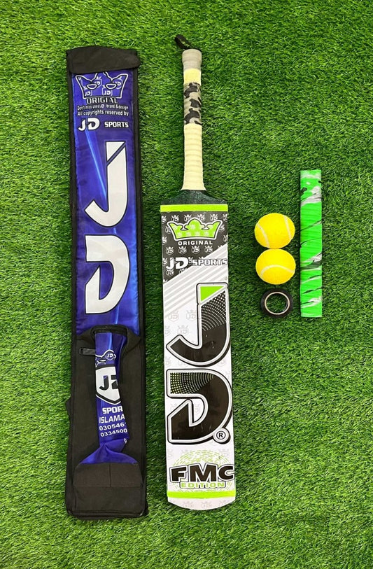 JD Coconut Cricket Bat Premium Tape Ball Bat Deal  Comfortable Grip A Grade Coconut Wood