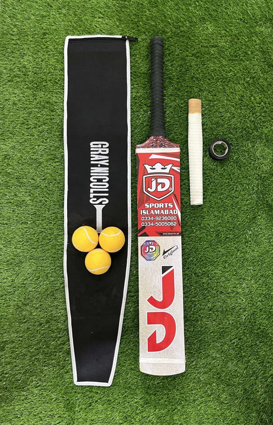 JD Cricket Bat deal kc edition red colour with premium quality and comfortable grip