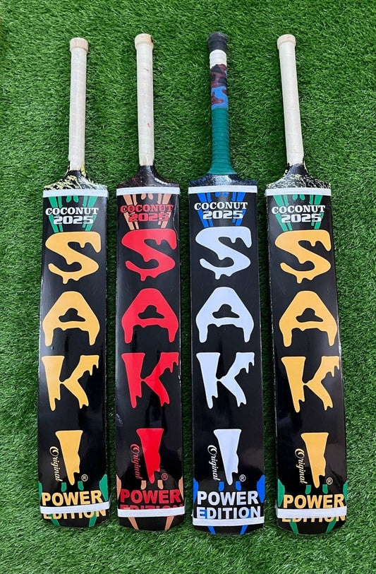 SAKI Tape Ball Premium Bat  Coconut Wood By Rehan Sports