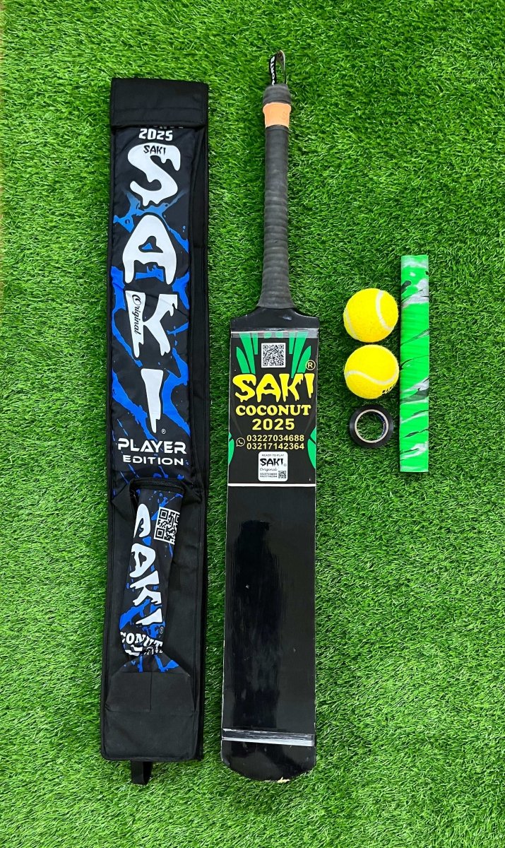 SAKI Tape Ball Premium Bat Heavy Bottom Black colour Cricket Bat